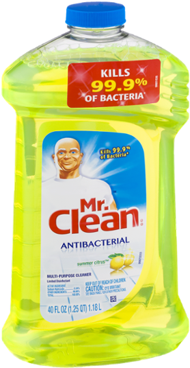 Mr Clean Floor Cleaner Lemon (600x600), Png Download