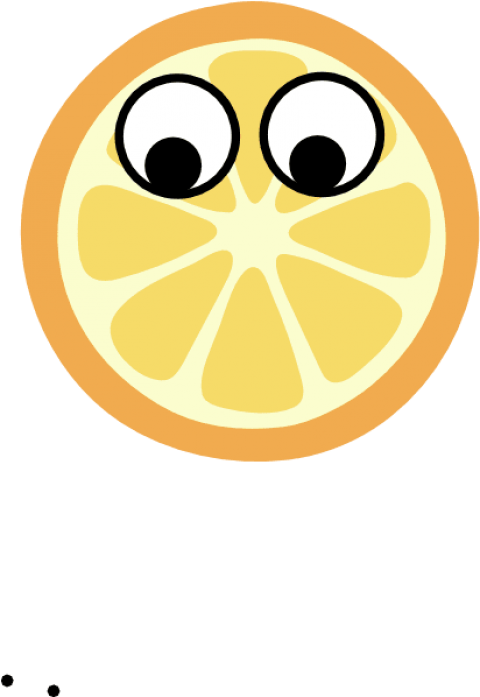 Eyes Centered Clip Art At Clker Com - Fruits Clipart W Eyes (426x597), Png Download