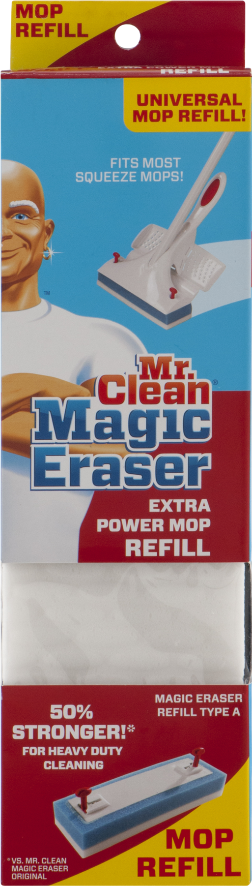 Mr. Clean , Magic Eraser Roller Mop, Refill - 1 Ct (1800x1800), Png Download