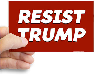 A New Year Of American Resistance To Donald Trump Americans - France Flag Sticker (rectangle) (350x350), Png Download