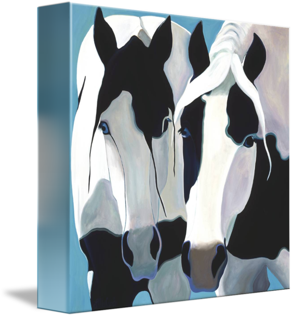 "kindred Spirits" By Leslie Anne Webb - Gallery-wrapped Canvas Art Print 8 X 8 Entitled Kindred (601x650), Png Download