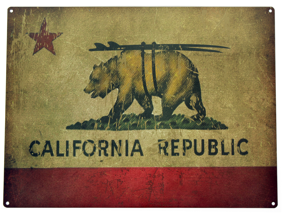 Take Home This Awesome Metal California Republic Flag - California Republic Surf (1100x1100), Png Download