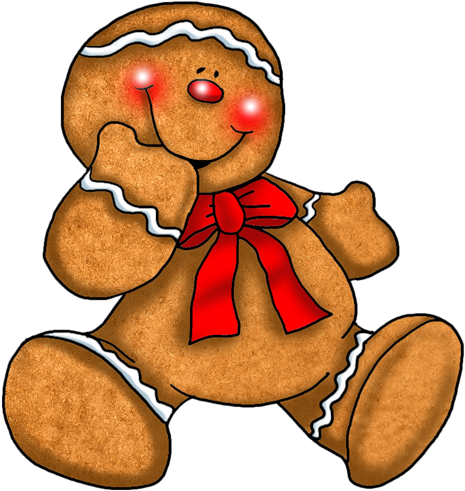 Al Gingerbread Parade - Christmas Clip Art Transparent (475x500), Png Download