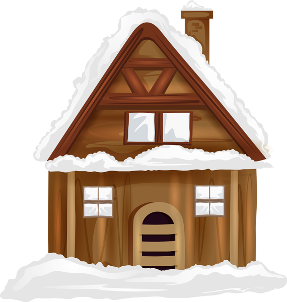 Winter House Transparent Png Image - Winter House Png (570x600), Png Download