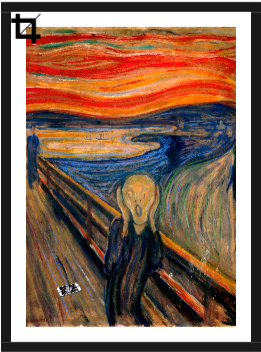Laca 2cm Preta - Edvard Munch (470x430), Png Download