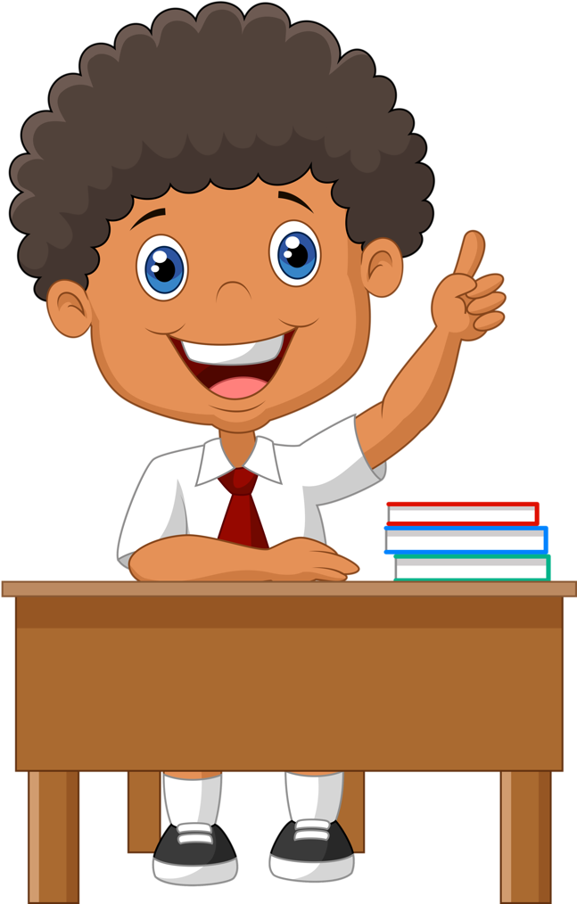 Escola & Formatura School Clipart, School Scrapbook, - Student In The Class Png Clipart (667x1024), Png Download