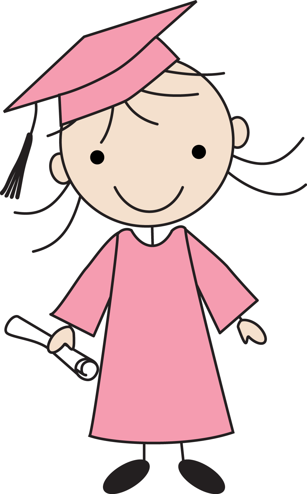 Escola Formatura K Pek Gyerekek Pinterest Clip - Graduados Para Imprimir (448x720), Png Download