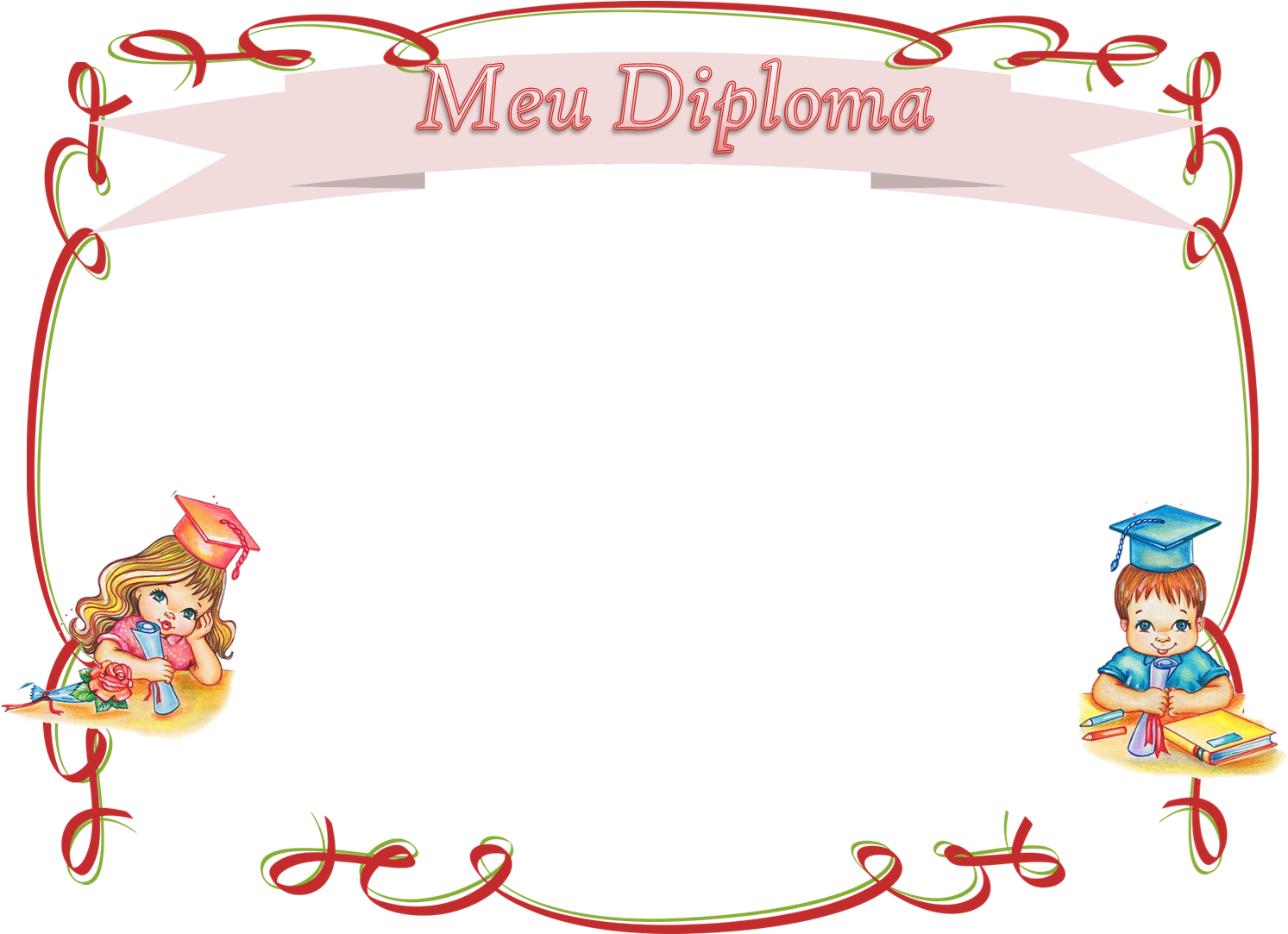 Poderá Também Gostar De - Borda De Diploma Png (1502x1084), Png Download