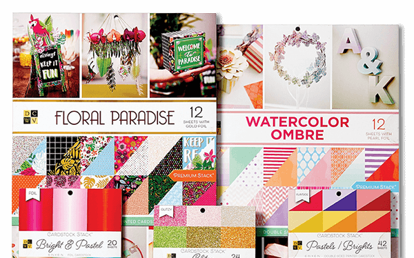 Paper Pads And Stacks - Die Cuts With A View Floral Para Paper Pads (600x374), Png Download