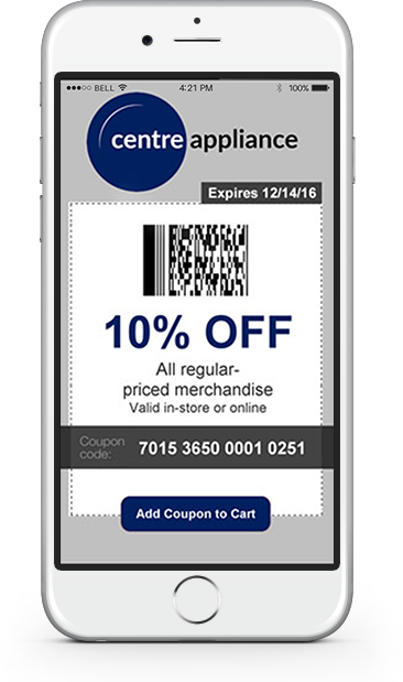 Read More About Codebroker's Mobile Coupon Software - Digital Mobile Coupon (366x619), Png Download