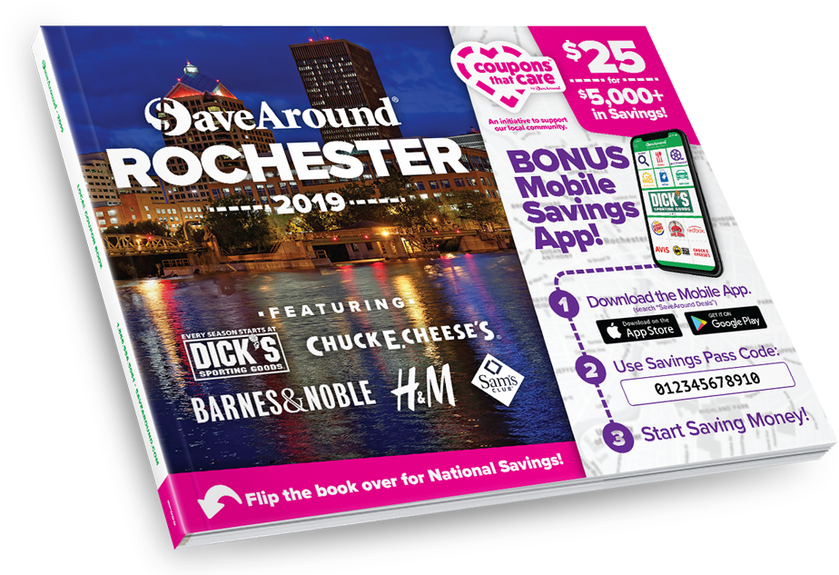 Rochester, Ny 2019 Savearound<sup>®</sup> - 2019 Save Around Coupon Book (960x632), Png Download