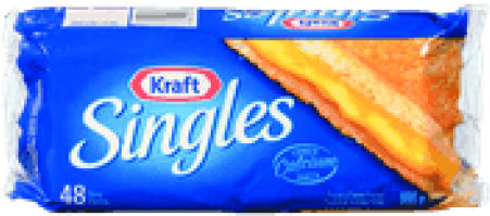 Kraft Cheese Slices Singles Thin 48 Count - Kraft Cheese Slices 48 (500x500), Png Download