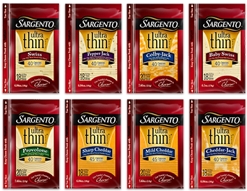 Browse Slices - Sargento Cheese Slices, Ultra Thin, Cheddar-jack - (444x273), Png Download
