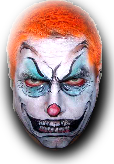 Clown Face Painting Designs (375x540), Png Download