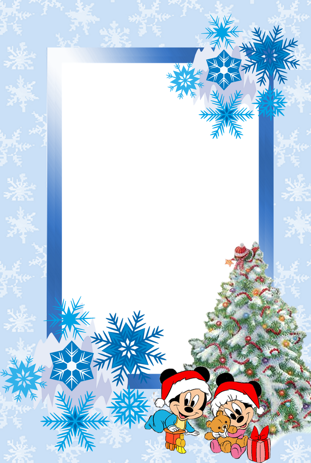8 Molduras Png Natal Em Alta Resolução,estarei Postando - Christmas Snowflake Greeting Card (1074x1600), Png Download