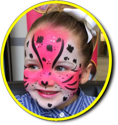 Painted Face - Painted Faces (419x448), Png Download