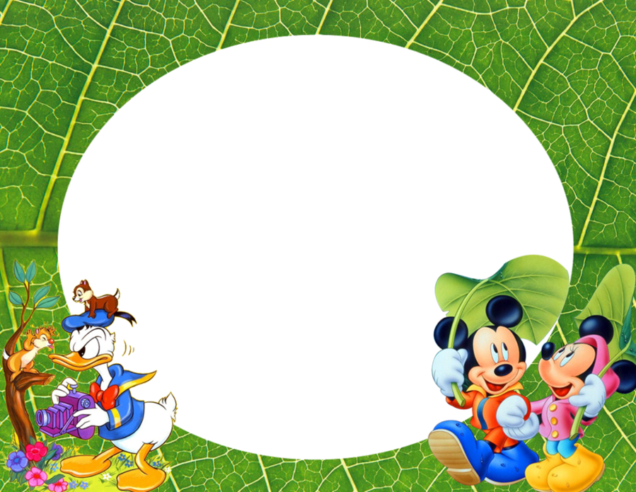 Bordes Para Fotos De Mickey Mouse Clipart Picture Frames - Bordes Para Fotos Mickey Mouse (899x695), Png Download
