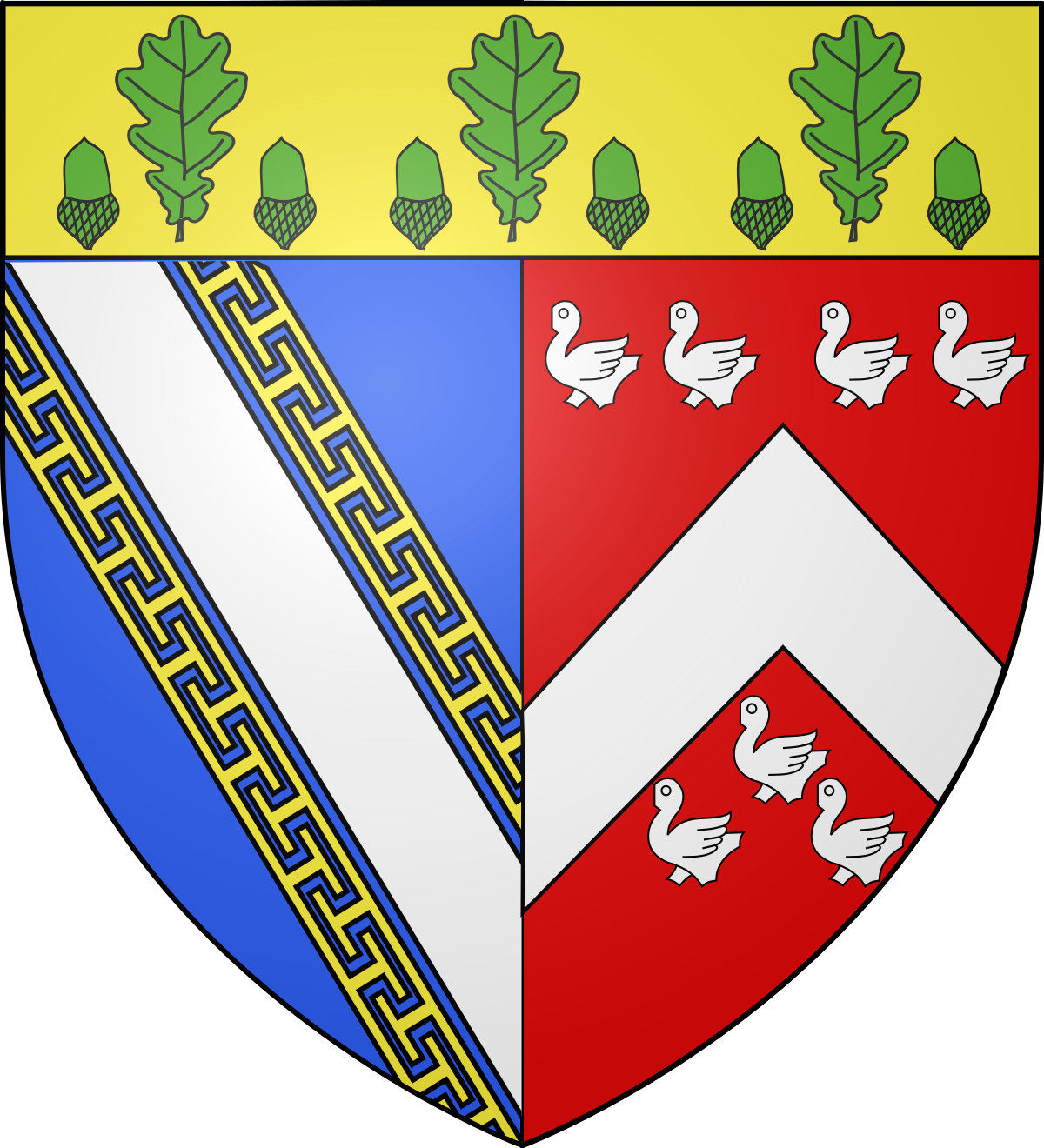 Blason La Celle Les Bordes (1200x1320), Png Download