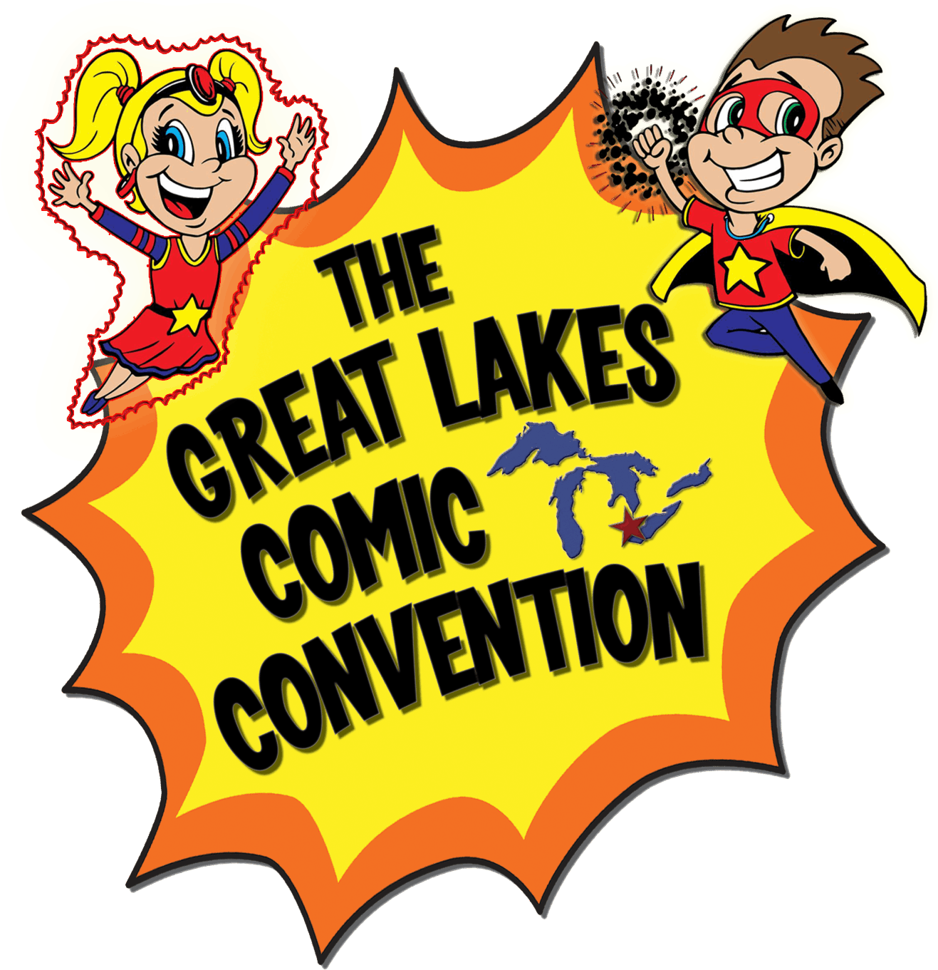 Face Painting By Chantel February Great Lakes Comic - Great Lakes (1400x1400), Png Download