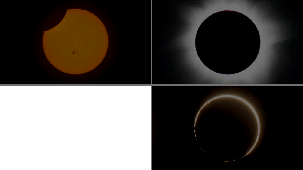 Total Eclipse Annular Eclipse - Circle (1008x567), Png Download