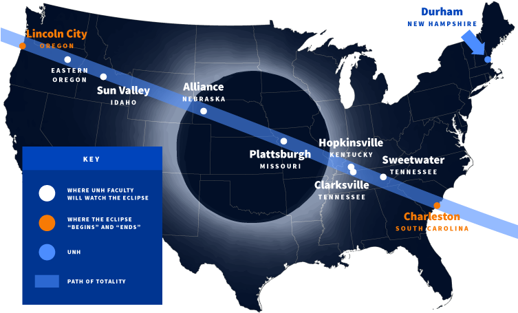 Map Of Us Showing Where Unh Faculty Will Be Watching - Usa Map Transparent Background (752x501), Png Download