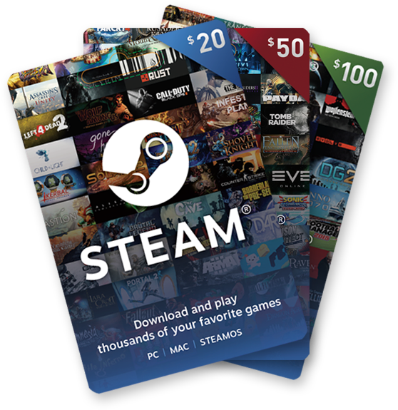 $50 Steam Wallet Gift Card - Steam Wallet Gift Card (558x575), Png Download