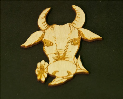 Magnet 'bull Head' - Green Pea (800x800), Png Download