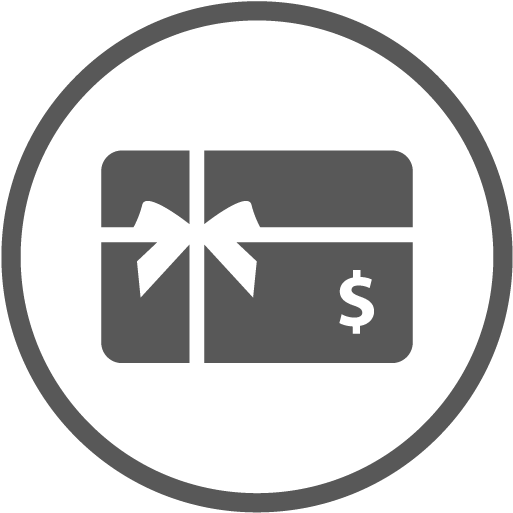 Purchase A Gift Card - Gift Card Circle Icon (540x548), Png Download