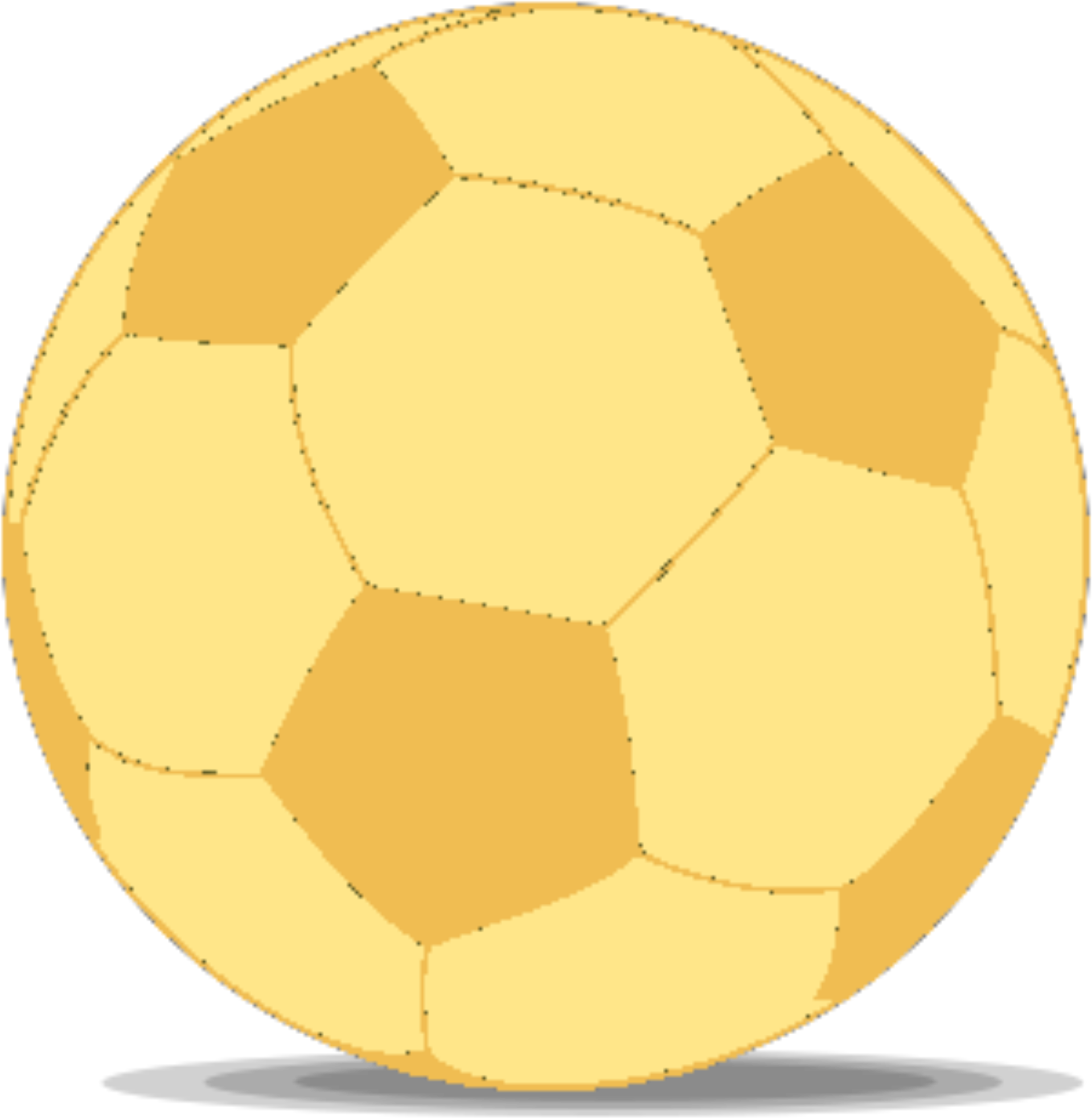 Open - Balon De Futbol Dorado Png (2000x2000), Png Download