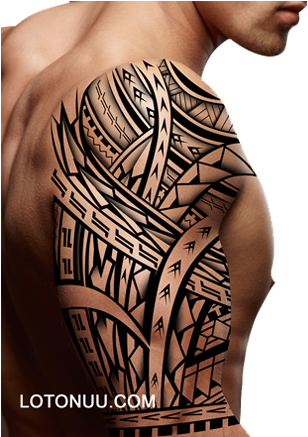 Samoan Tattoos Online - Lotonuu Tattoo Designs (333x436), Png Download