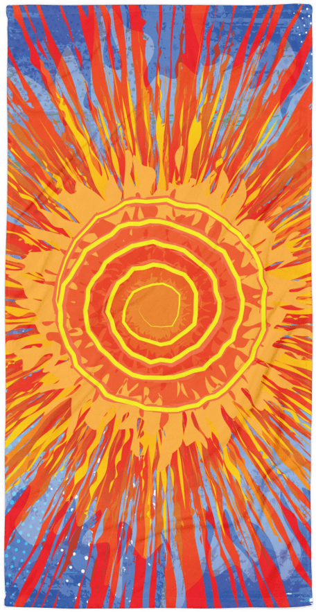 Beach Towel - Circle (1000x1000), Png Download