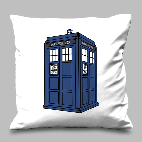 Y84 Ro Tardis Resplandor Cushion - Pillow Template Png (600x600), Png Download