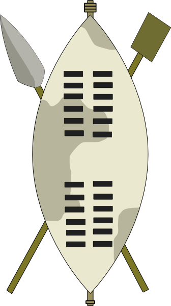 Small - Spear And Shield Png (336x599), Png Download