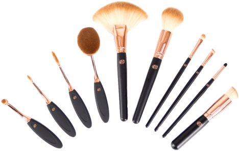 Brochas Maquillaje Png - Rio Makeup Artist's Professional Cosmetic Brush Set (480x307), Png Download
