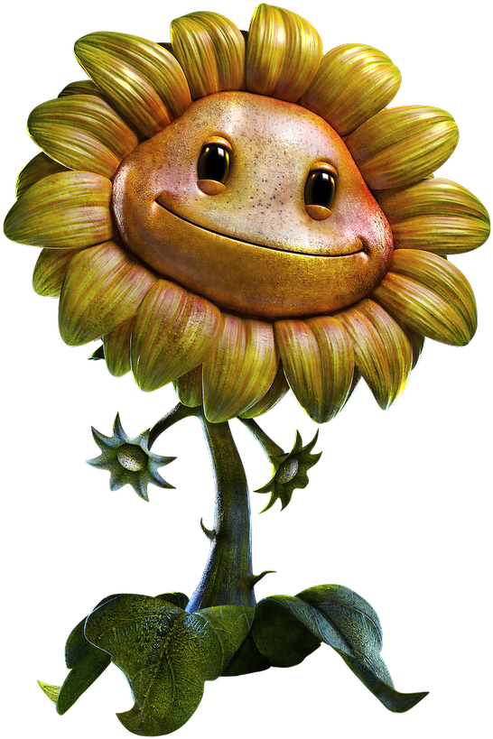 Pvzgw Psunflowerrgb 1 Large - Girasol Pvz Garden Warfare (680x928), Png Download