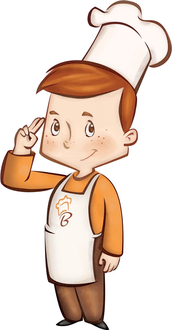 Created A Super Cute Trademarked Character For Baker - Cartoon Baker Png (1000x1400), Png Download