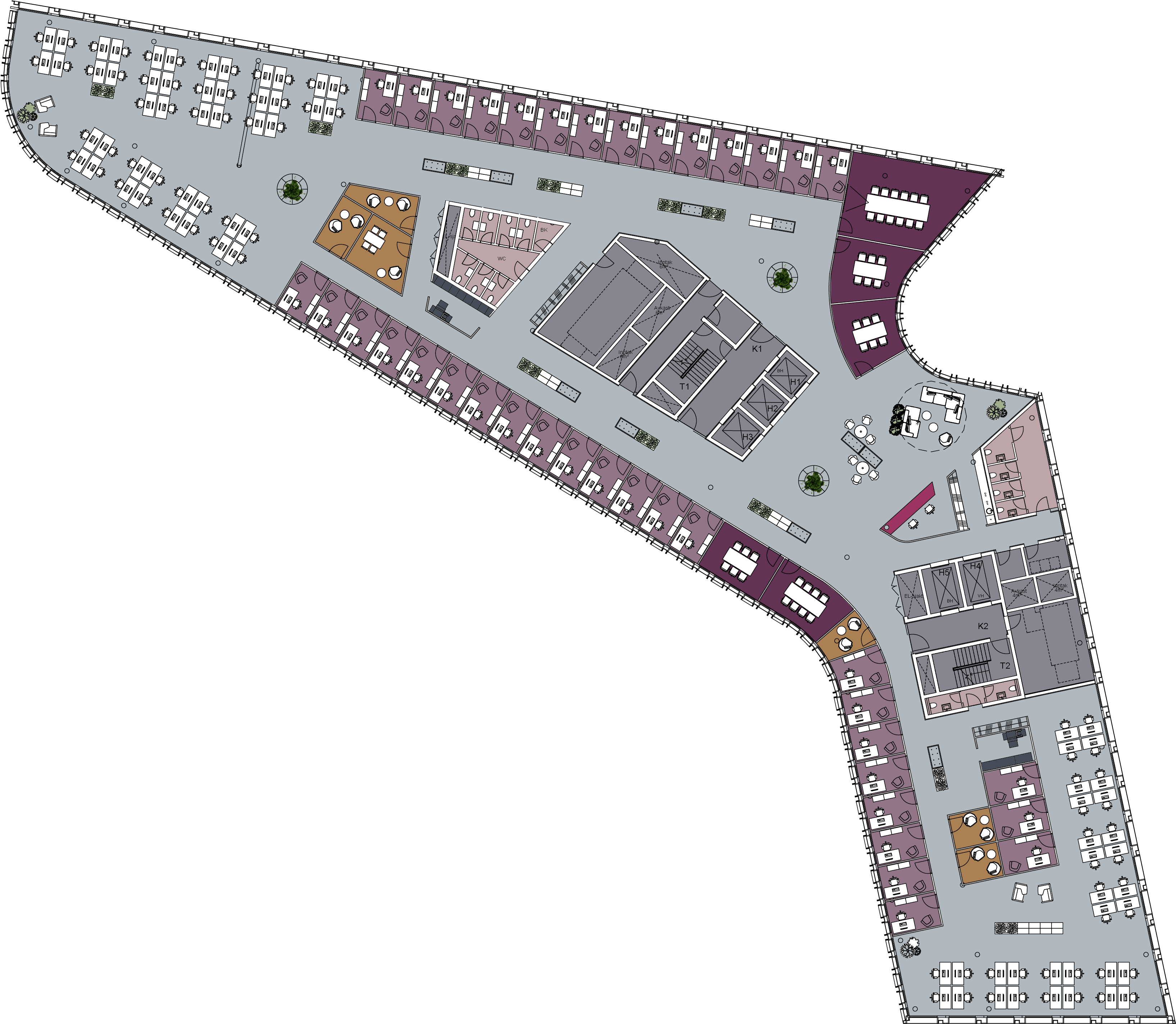 161213 Møbleringsplan - National Organization For Rare Disorders (3414x2961), Png Download