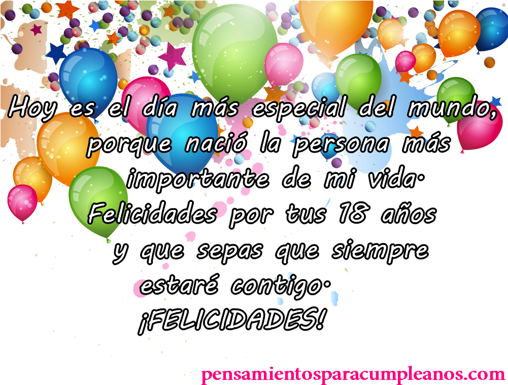 Tarjetas De Cumpleaños 18 Años - Tarjeta De Cumpleaños 18 Años (1000x767), Png Download