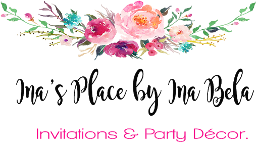 Ina's Place Invitations & Party Supplies - Pink Floral Border For Signs (752x333), Png Download
