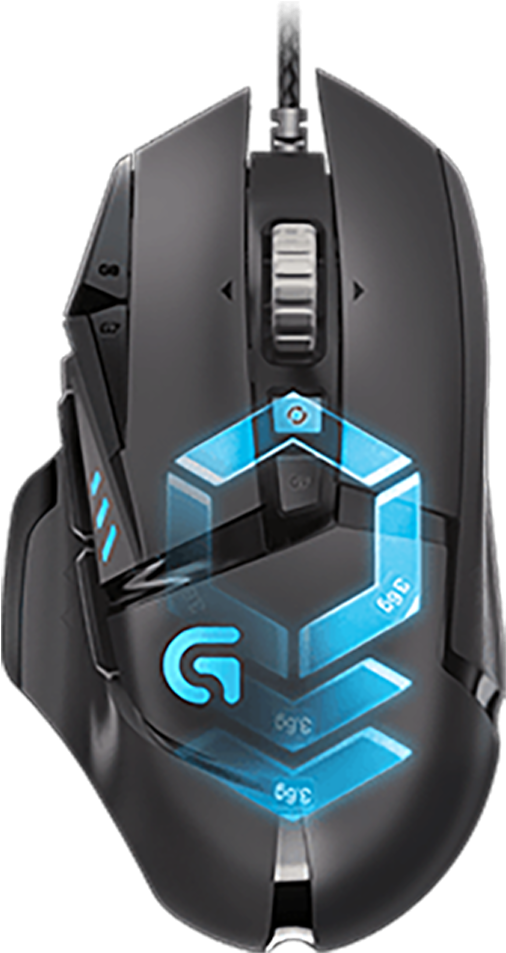 Logitech G502 Proteus Spectrum Rgb Tunable Gaming Mouse - Mouse Logitech G502 Proteus Spectrum (521x342), Png Download