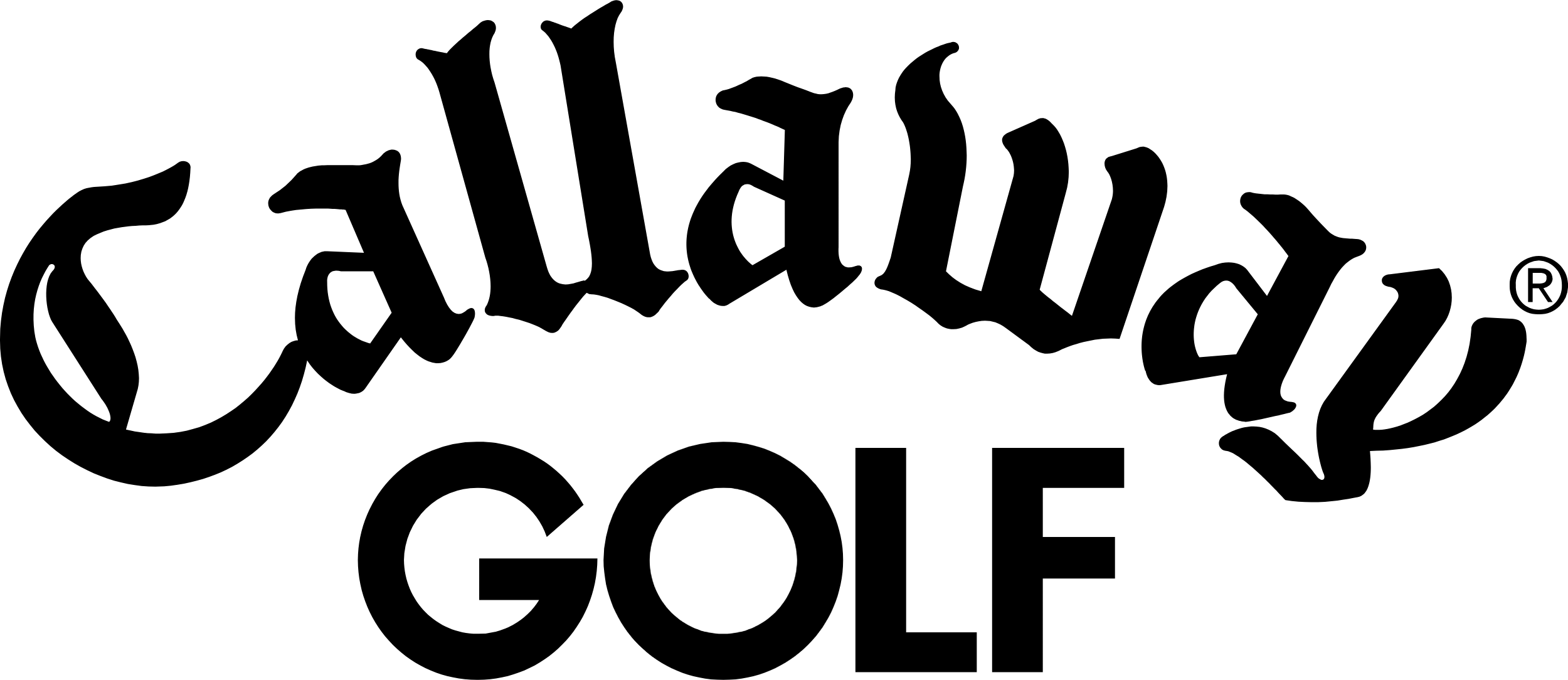 Callaway Golf Logo - Callaway Logo (2500x1084), Png Download