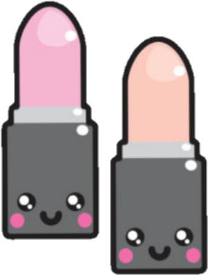 Picture Transparent Stock Cute Lipstick Labial - Kawaii Lipstick Cartoon (720x665), Png Download