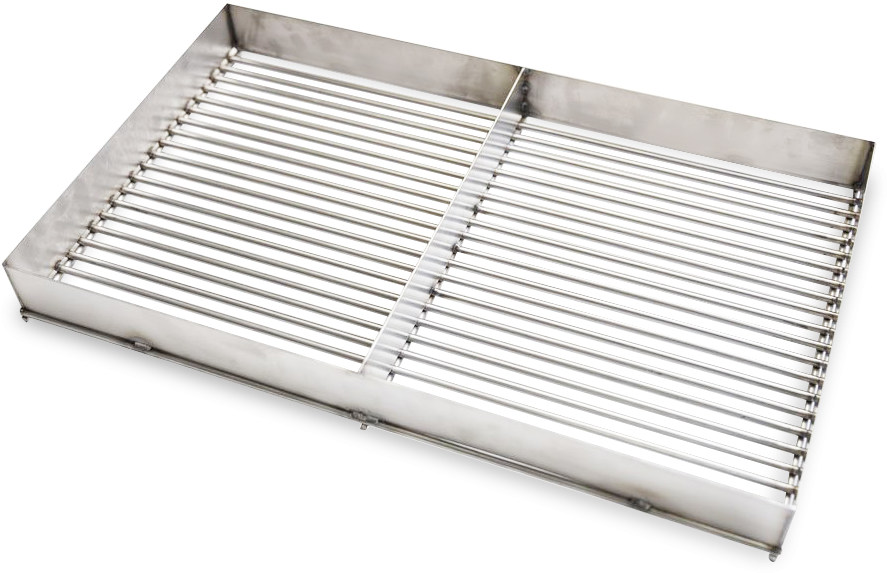 M Grills Stainless Steel Charcoal Grate With Sides - Charcoal (1000x1000), Png Download