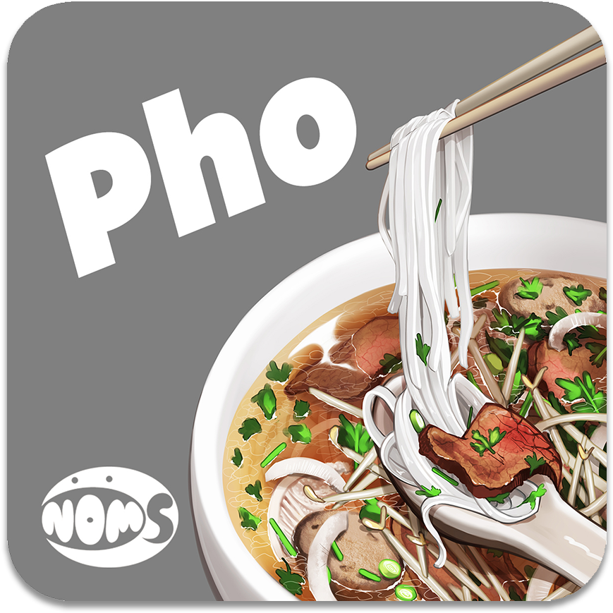Pho Sticker - Pho (1500x1507), Png Download