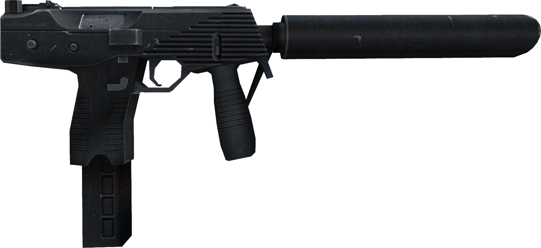 Vector Rifle Silencer - Cs 1.6 Submachine Guns (1748x802), Png Download