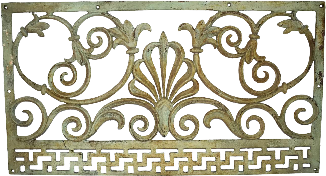 Ornate Large Antique Cast Iron Victorian Fireplace - Fireplace (1296x1296), Png Download