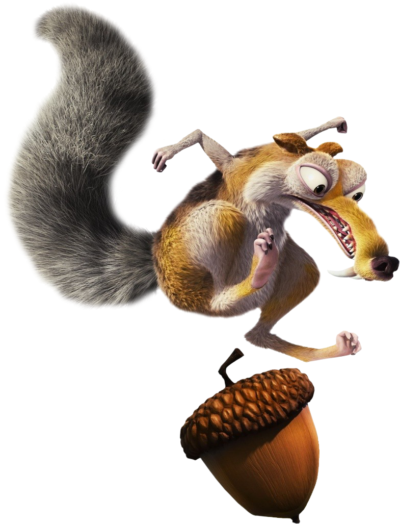 Ice Age Squirrel Glass Png Image - Scrat Ice Age (1000x1142), Png Download
