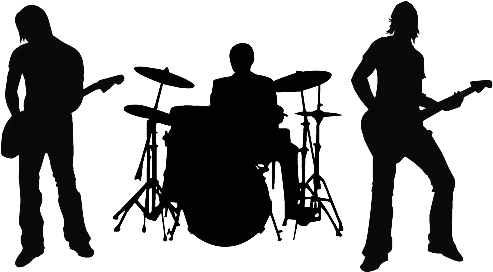 Banda Png - Rock Band Silhouette Png (600x600), Png Download