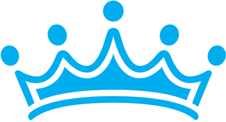 Coroa Azul - Princess Crown Png Blue (500x265), Png Download