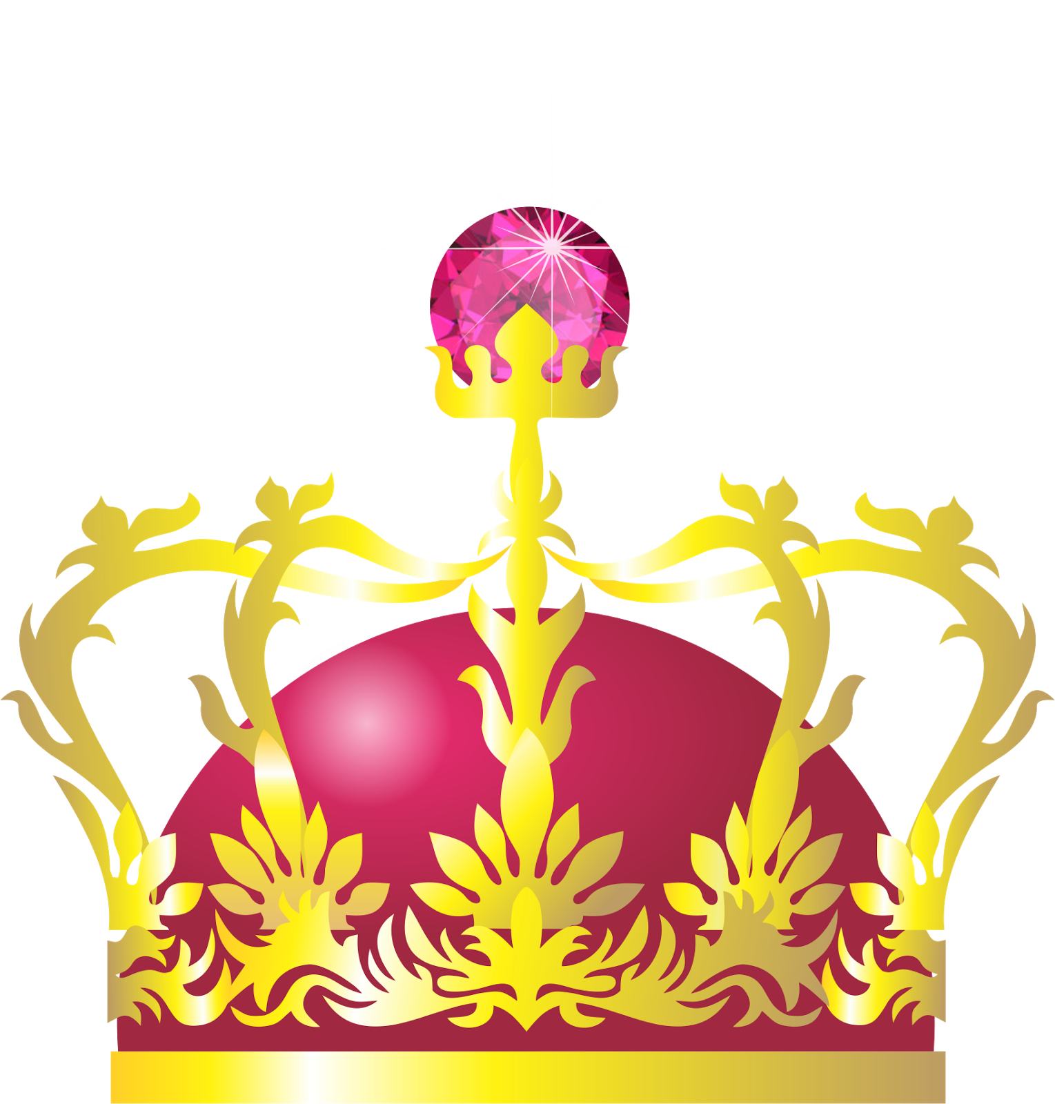 Coroa Princesa, Rainha Dourada Com Pedra - Coroa De Princesa Png (1529x1600), Png Download